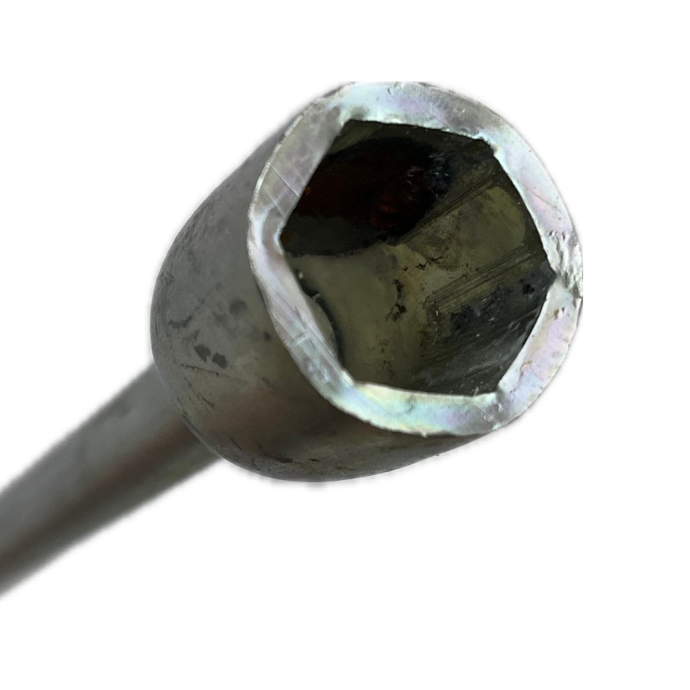 Enrollador de patas para pata de apoyo de esquina de caravana (compatible con tuerca hexagonal de 19 mm)