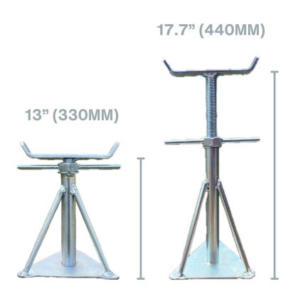 Box Quantity 10-Pack Medium Static Caravan Axle Stand Mobile Home Supports 12.8