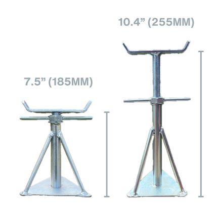 Box Quantity 10-Pack Very Small Static Caravan Axle Stand Support  7.5