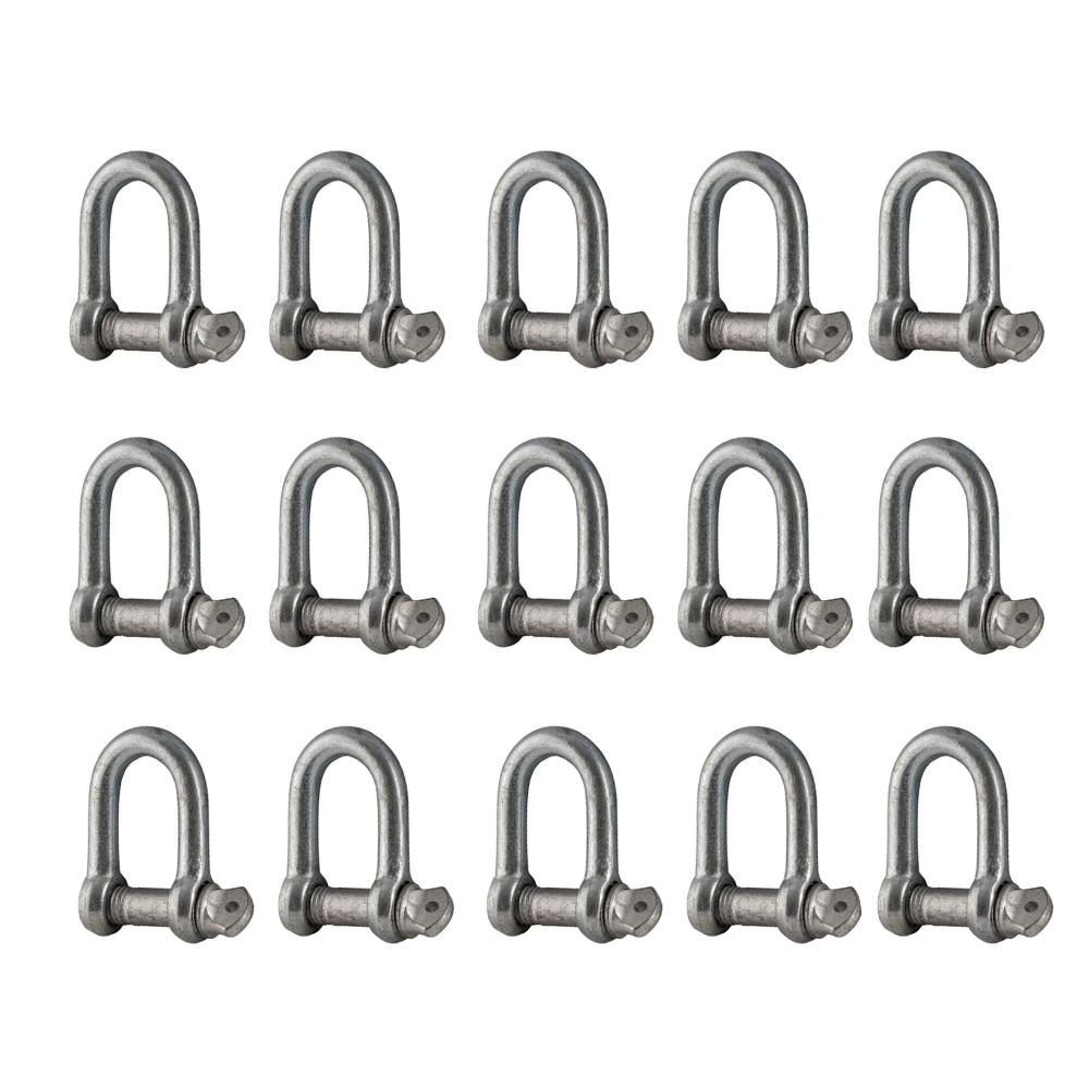 Commercial Dee Shackle BZP x 15pcs