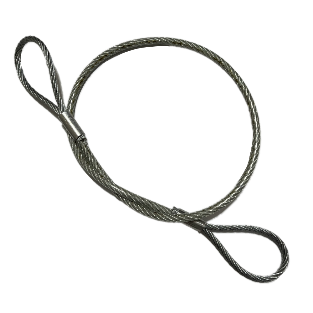 1 Metre Galvanised Wire Rope Restraining Cable PVC Coated