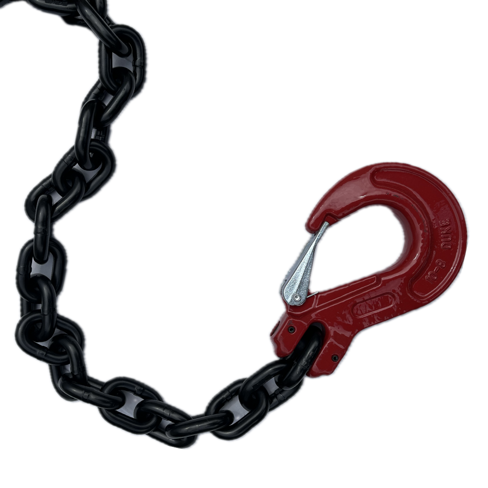 Grade 80 1-Leg Chain Sling 7MM With Sling Hook Lifting WLL 1.5T + Shorteners
