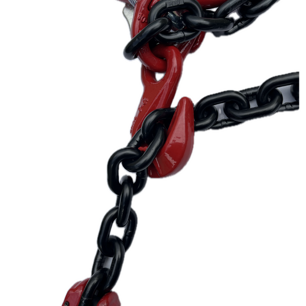 Grade 80 1-Leg Chain Sling 10MM With Sling Hook Lifting WLL 3.15T + Shorteners